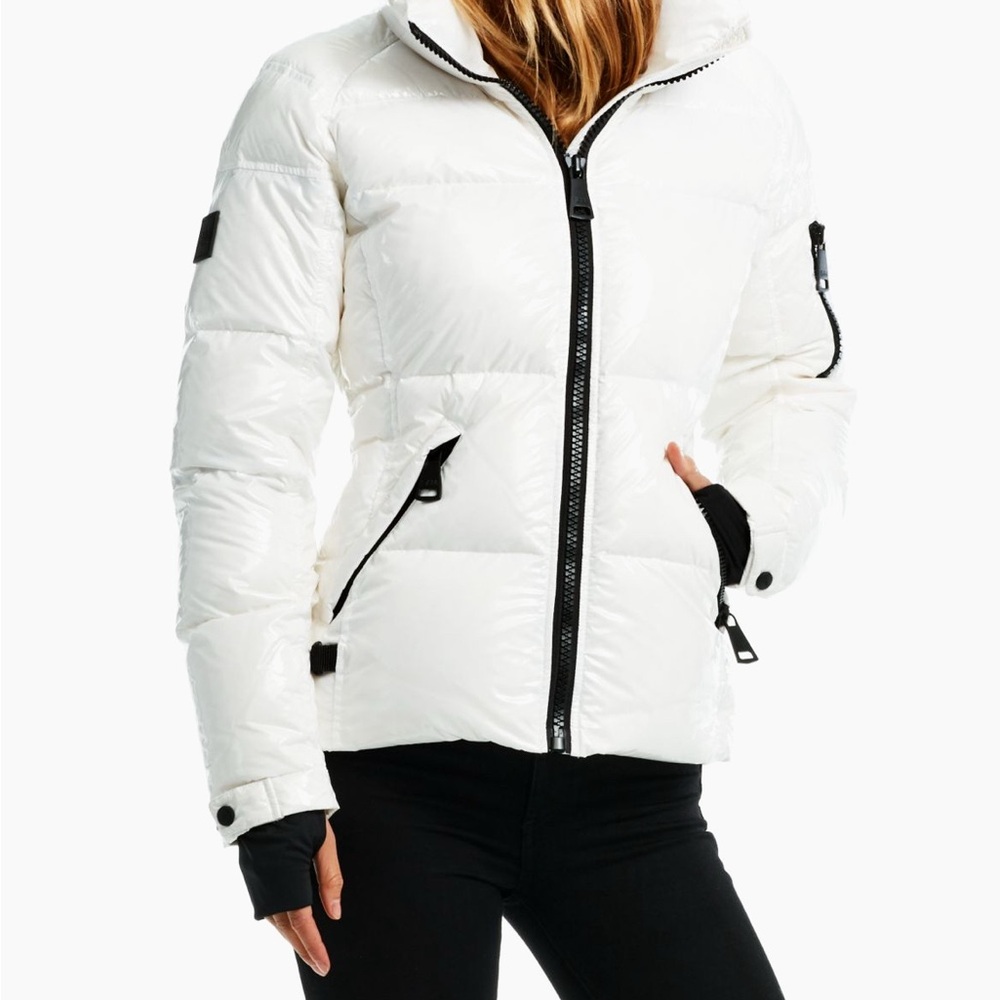 NWT SAM. Women's Bright White Puffer Jacket